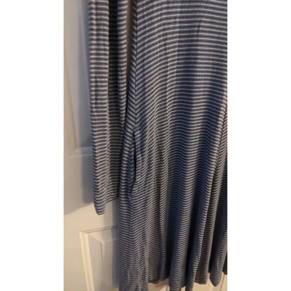 Toad & Co Windmere Organic Cotton Long Sleeve Stripe Mini Dress with Pockets - Picture 3 of 7